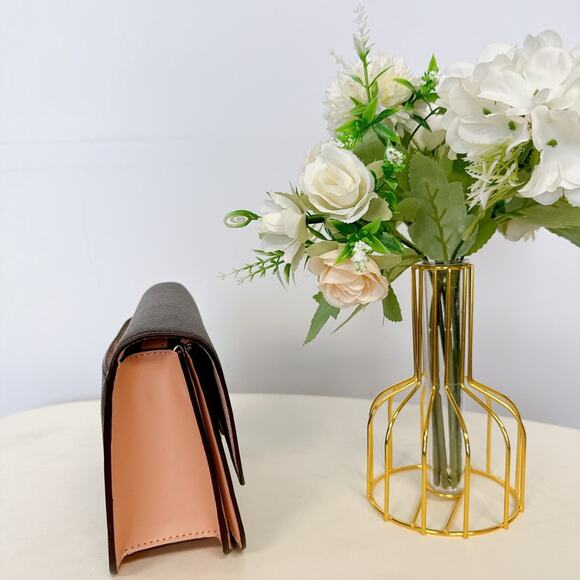 Coach C5592 Mini Brynn Crossbody In Signature Canvas IN Brown Shell Pink - Picture 4 of 7